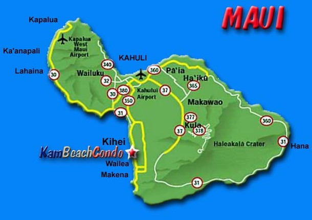 Map of Maui